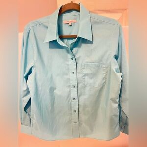 Foxcroft Light Blue Blouse
